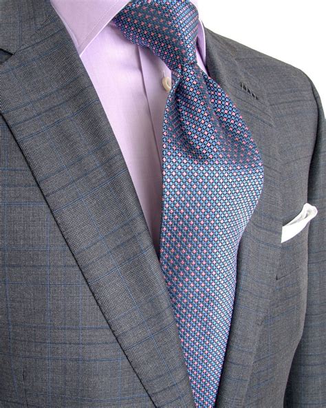 Grey Glen Plaid with Navy and Blue Windowpane Suit | Well dressed men, Suit fashion, Mens outfits