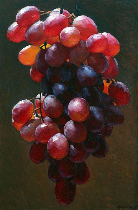 Hyper Realism Painting: Grapes | Robert Hannaford (1944 - )