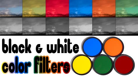 Color Filters for Black & White Photography