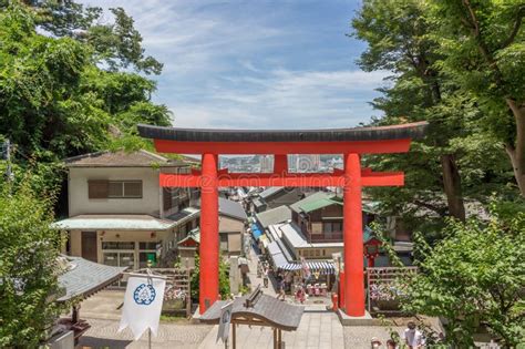 Torii Gate at Enoshima Shrine, Enoshima Island, Fujisawa, Kanagawa ...