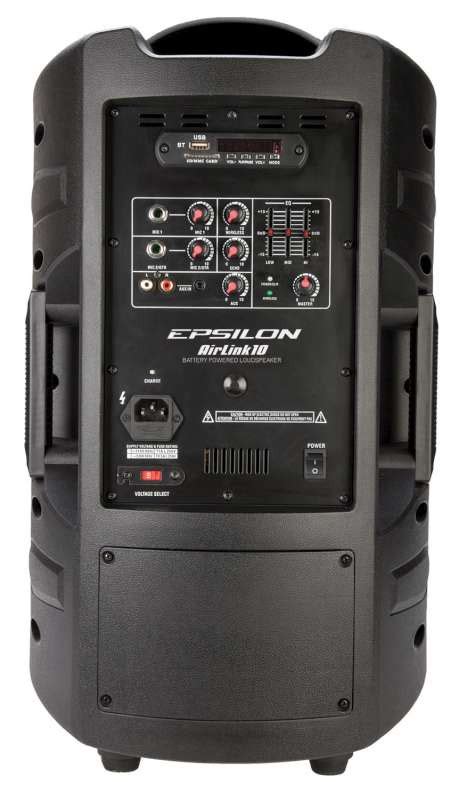 Epsilon AIRLINK-10 10'' Battery/Powered Speaker w/ Bluetooth