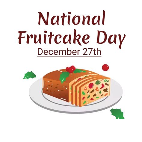 national fruitcake day Template | PosterMyWall