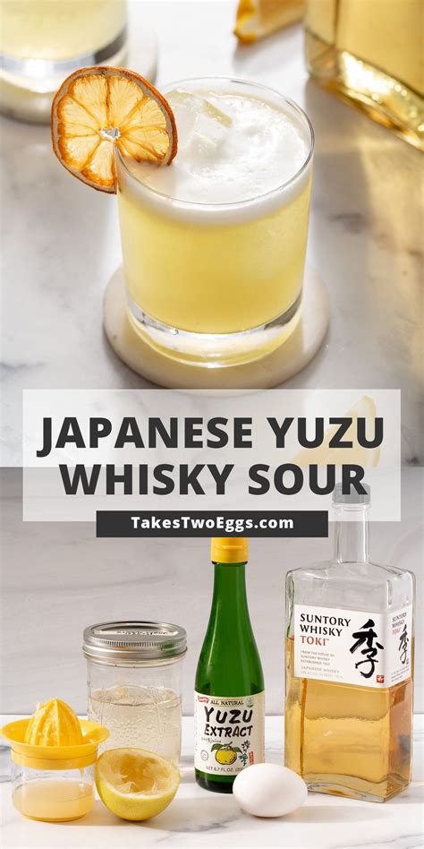 Japanese Yuzu Whiskey Sour | Sour foods, Highball recipe, Whisky cocktails