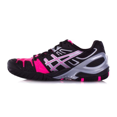 Asics Gel Resolution 5 Women's Tennis Shoes Black/hotpink