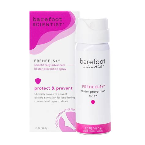 Barefoot Scientist PreHeels+ Blister Prevention Spray, Innovative ...