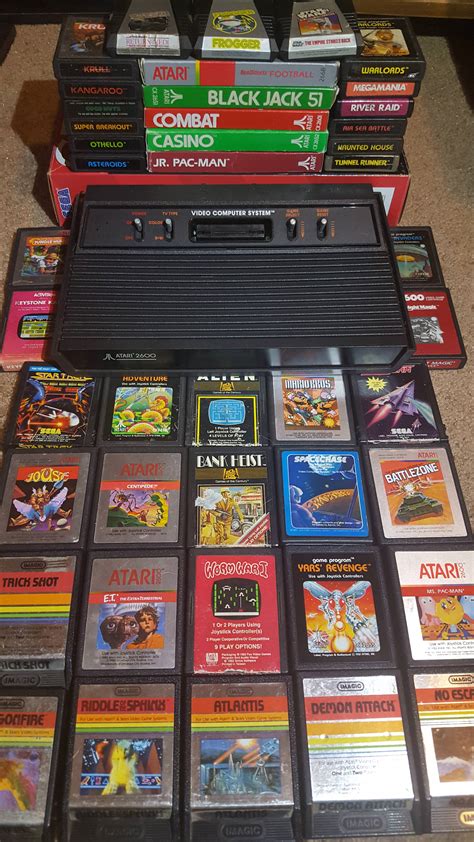 This is most of my Atari 2600 collection. I'm mostly just going for fun ...