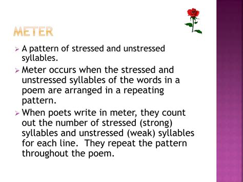 PPT - Poetry: rhyme and meter PowerPoint Presentation, free download ...