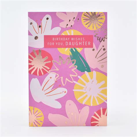 Hallmark Birthday Card for Daughter - Pink Floral - Kmart