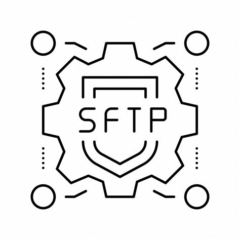 Sftp, label, ssh, protocol, security, data, information icon - Download ...