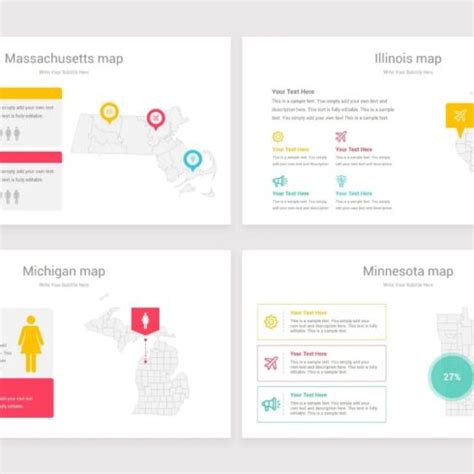 USA Counties Maps PowerPoint Template | Master Bundles