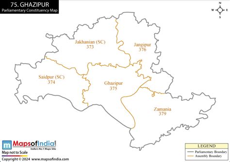 Ghazipur Parliamentary Constituency Map, Election Results and Winning MP