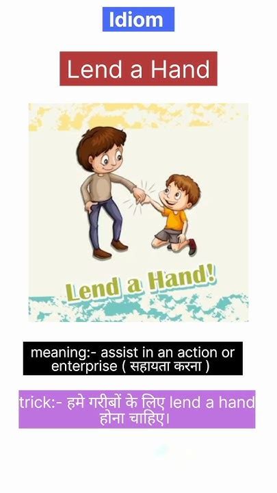 Lend a hand idiom | ssc previous year | most important idioms | # ...