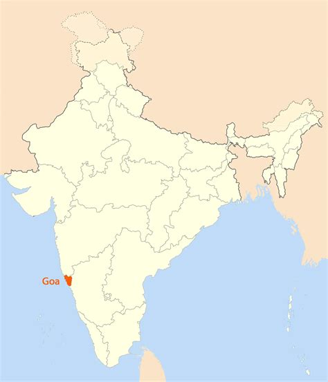 Location Map of Goa • Mapsof.net