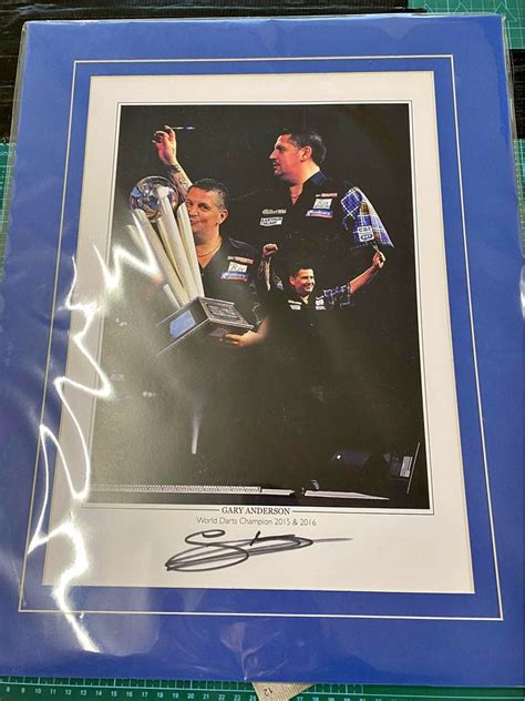 Darts Gary Anderson personally signed limited edition print ...