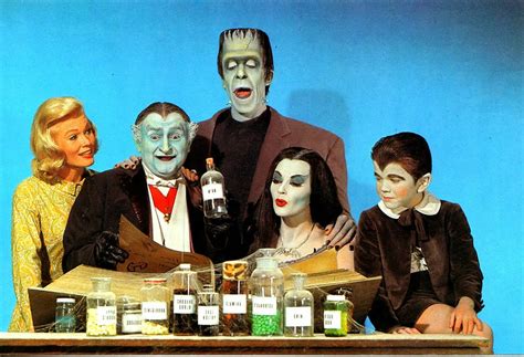 Cast of "The Munsters." CBS network. Original run from September 24 ...