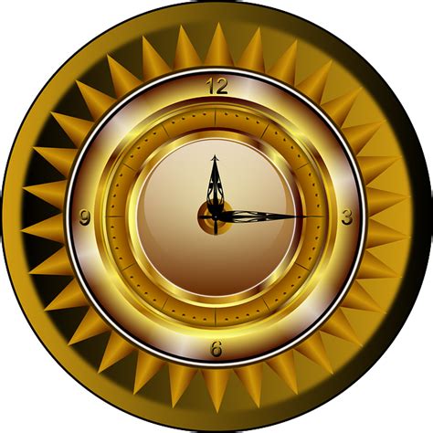 Clock Gold Watch · Free vector graphic on Pixabay