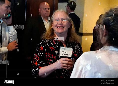 Amy Carter arrives for a reception to celebrate the 75th wedding anniversary of her parents ...