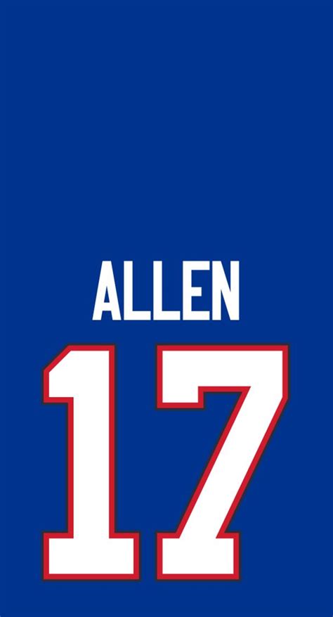 Josh Allen Jersey Wallpaper | Buffalo bills, Buffalo bills stuff ...