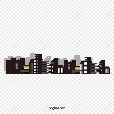 Vector Night Sky City Building,buildings At Night,city Star PNG Transparent Background And ...