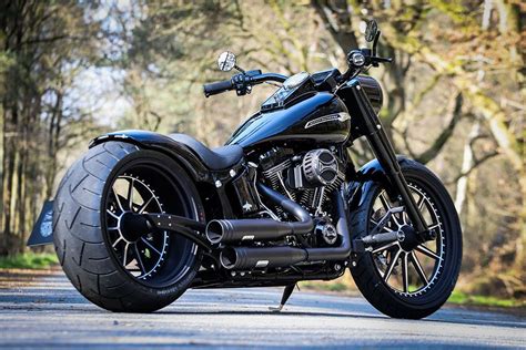 Thunderbike Fatblack • H-D Fat Boy FLSTF Softail Custom Umbau | Harley davidson bikes, Custom ...