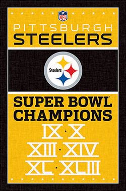 Steelers Super Bowl Posters – Sports Poster Warehouse