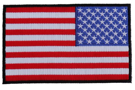 American REVERSED Flag Patch with Black Borders - TheCheapPlace