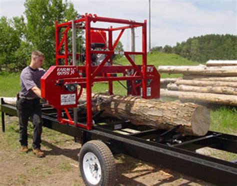 Hud-Son Farmboss Sawmill Trailer Unit Band Mill Towable Trailer | Sawmill, Custom bbq pits, Wood ...