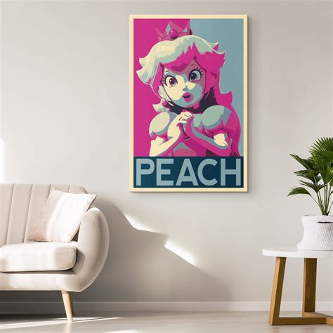 Princess Peach Poster Print, Super Mario Bros Poster