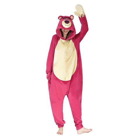 Toy Story 3-Lotso Strawberry Bear Onesies Pajama Men Women Sleepwear Pyjamas Christmas Halloween ...