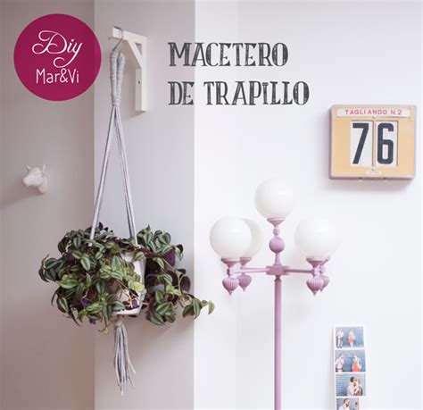 Mar&Vi Blog: DIY: Macetero de trapillo