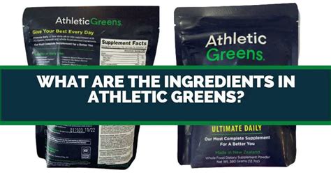 Discover the Powerful Athletic Greens Ingredients