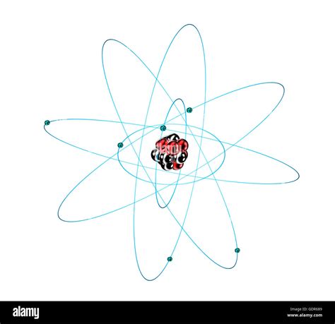 carbon atom isolated on white, 3d illustration Stock Photo - Alamy