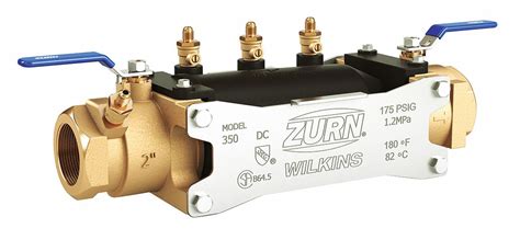 ZURN WILKINS, 350, Bronze/Stainless Steel, Backflow Preventer - 454N88 ...