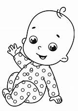 Baby Coloring Pages  Free Printable For Kids sketch template