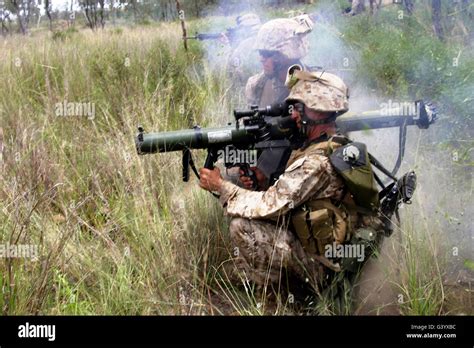 Mortarman fires an AT4 anti-tank weapon Stock Photo - Alamy