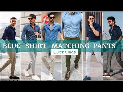 Blue Shirt Matching Pant Ideas || Blue Shirts Combination Pants - YouTube