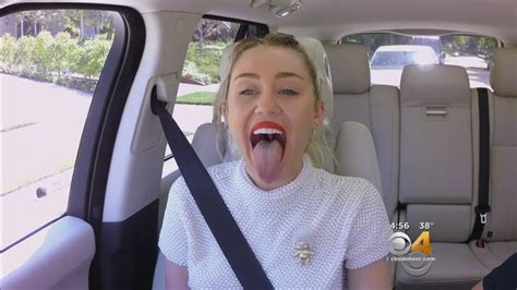 Miley Cyrus In Carpool Karaoke - YouTube