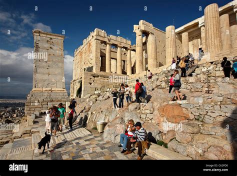 Acropolis propylaea gate hi-res stock photography and images - Alamy