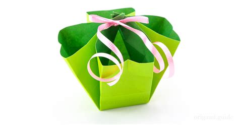 How To Make An Easy Origami Basket - Folding Instructions - Origami Guide