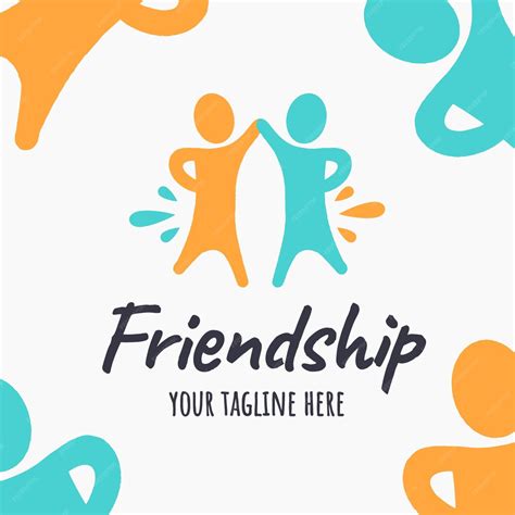 Free Vector | Hand drawn friends logo design