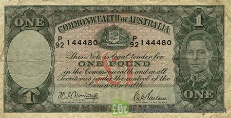 1 Australian Pound (King George VI) - Exchange yours for cash