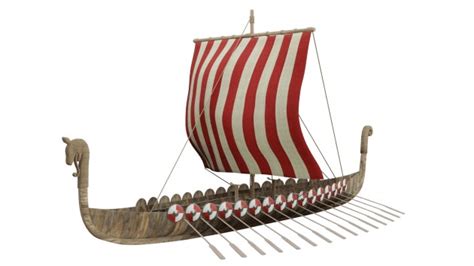 Viking Longship Augmented Reality (AR) Quick Look Model Educational Teaching