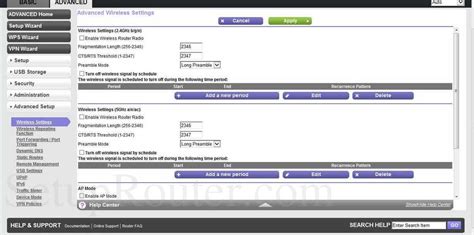 Netgear D6200 Screenshot AdvancedWirelessSettings