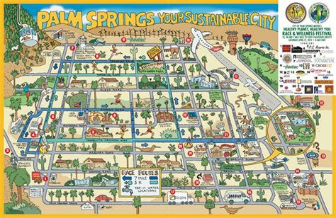 Palm Springs map (With images) | Palm springs map, Palm springs ...