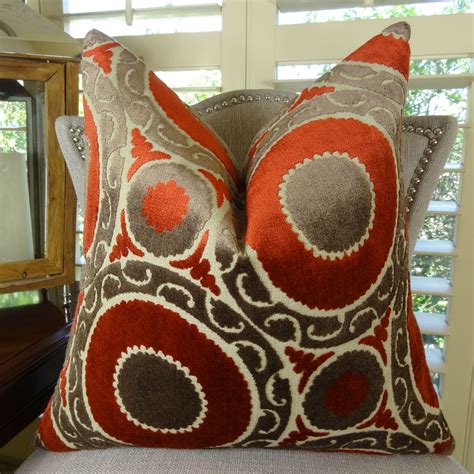 Red Brown High End Couch Pillow, Living Room Decorative Pillow, 11050 – PillowsAndDecor