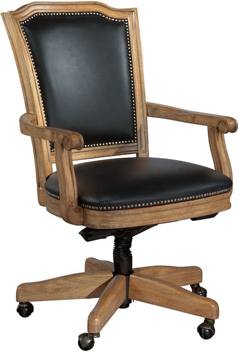 Black Wood Frame Office Chair from Hekman Furniture | Coleman Furniture