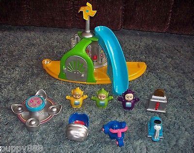 Teletubbies Playset COME & PLAY RARE Figures Noo Noo Dipsy Laa Tinky ...