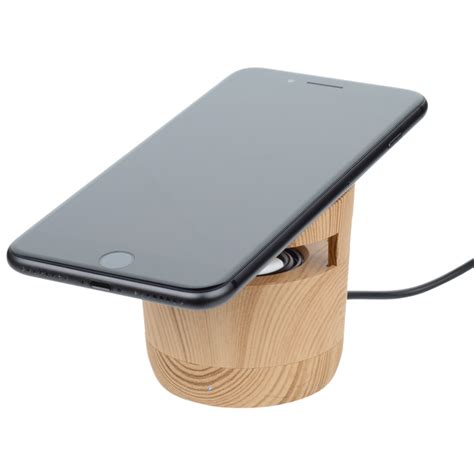 4imprint.com: Wood Grain Speaker and Wireless Charging Pad 150530