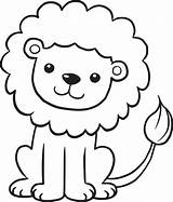Cartoon Lion Coloring Pages sketch template