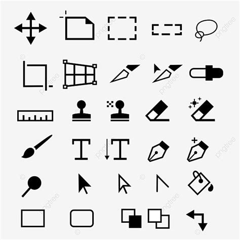 Tools Vector Design Images, Photoshop Tool Icons, Photoshop, Tool, Icon PNG Image For Free ...